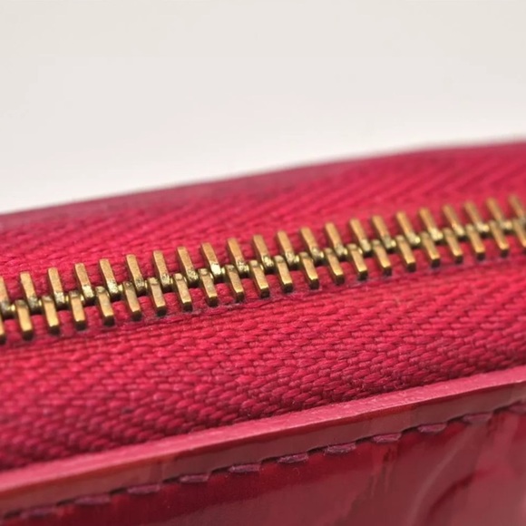 ♥️Louis Vuitton Pink Floral Vernis Ikat Flower Zippy Coin Purse/Wallet| PRELOVED - Picture 8 of 16